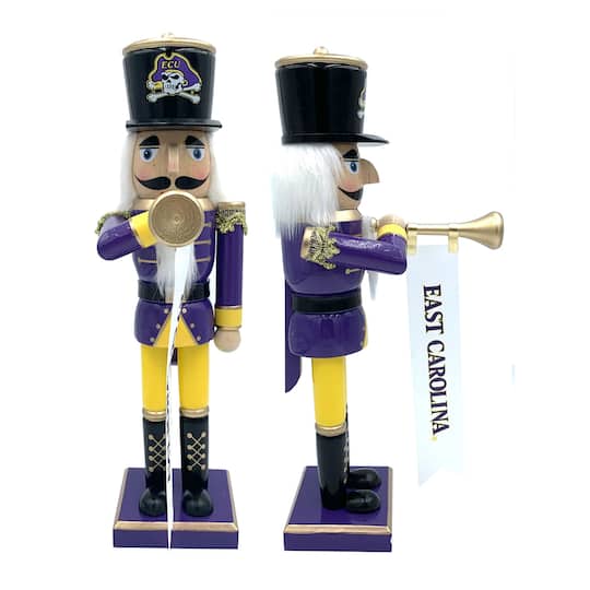 14" College Bugler Nutcracker By Santasworkshop in East Carolina | 14.25" x 4" x 6.5" | Michaels®